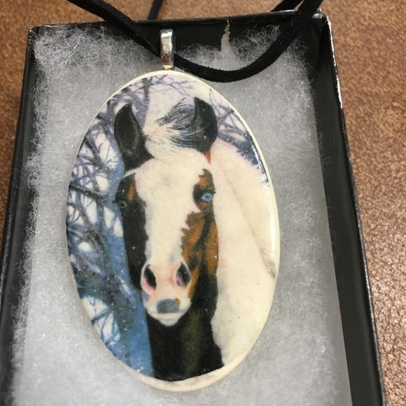 Handmade Other - Paint Horse Porcelain Handmade Necklace